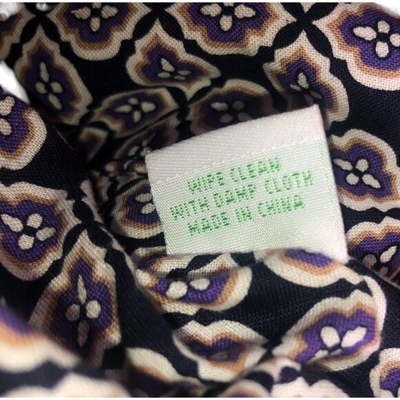 Vera Bradley Paisley Ruffled Purple Purse Shoulder Bag Simply Violet CHA CHA - Picture 13 of 16